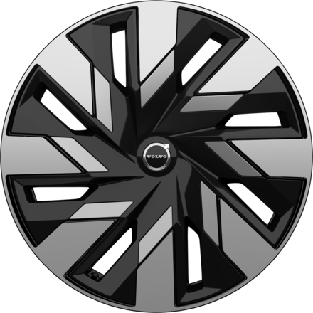 Black multi-spoke rim icon with contrasting design. The rim features angular, modern styling, representing a Volvo car accessory option.