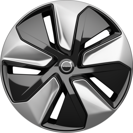 Silver multi-spoke rim icon with a central Volvo logo.