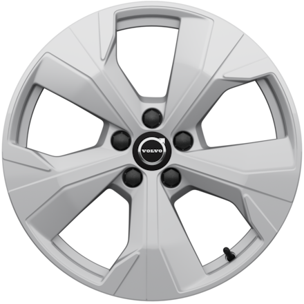 Silver multi-spoke rim icon representing a Volvo car wheel design.