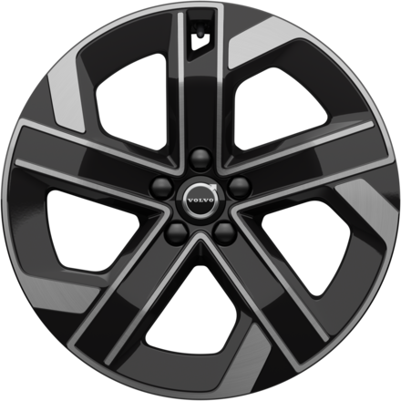 Black multi-spoke rim icon with center Volvo logo, showcasing the wheel design details.