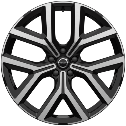 Silver multi-spoke rim icon displayed, featuring a symmetrical and modern design.