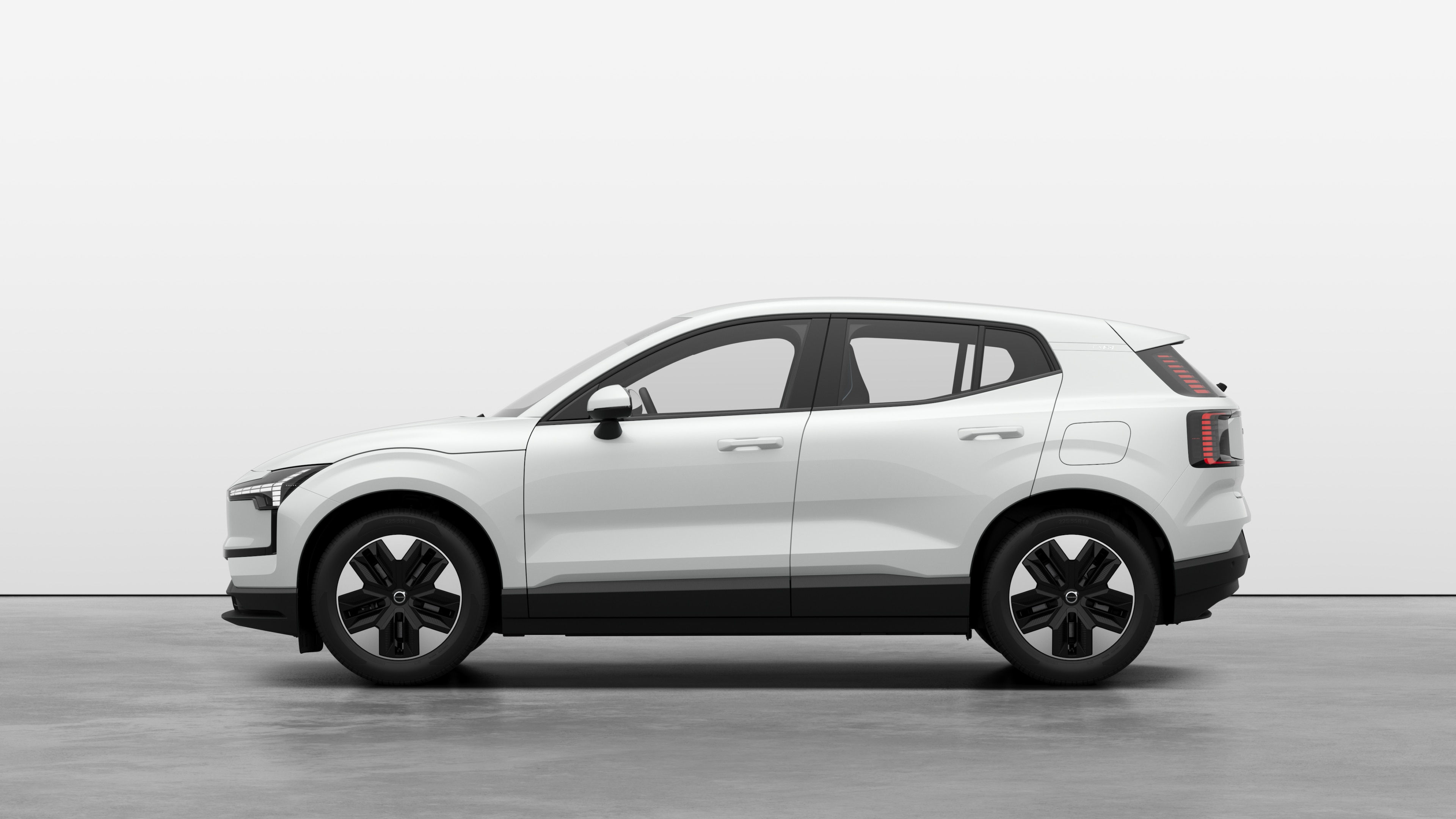 Volvo car in side view against a plain studio background. No additional details or identifiers are present.