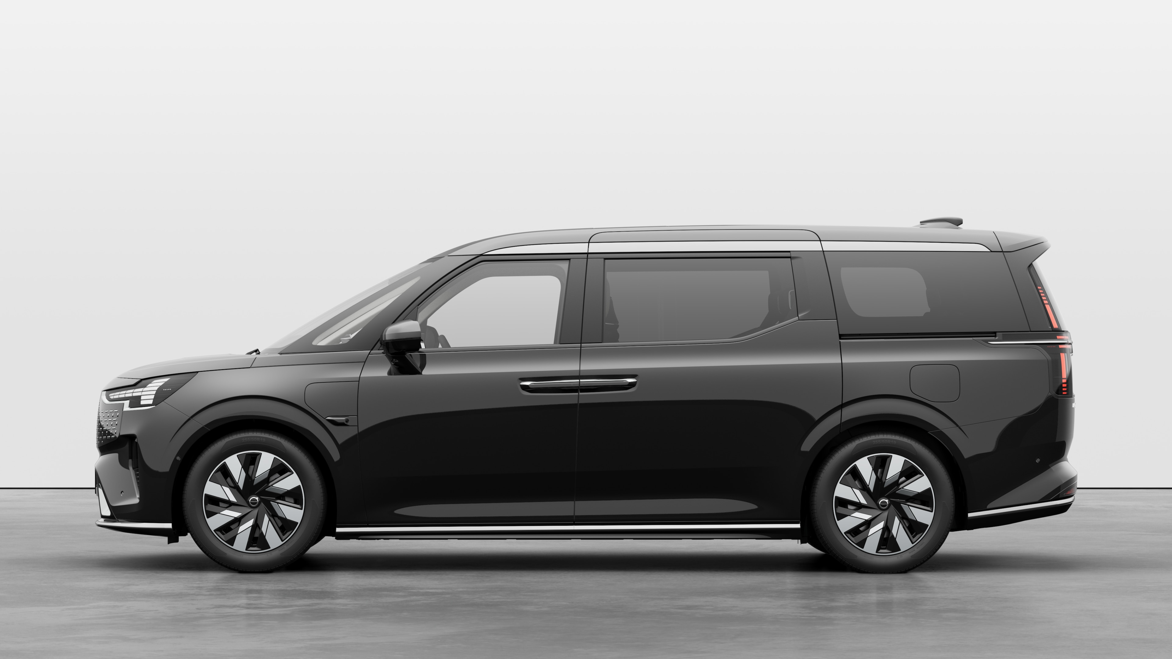 Volvo car in side view against a plain studio background. No additional details or identifiers are present.