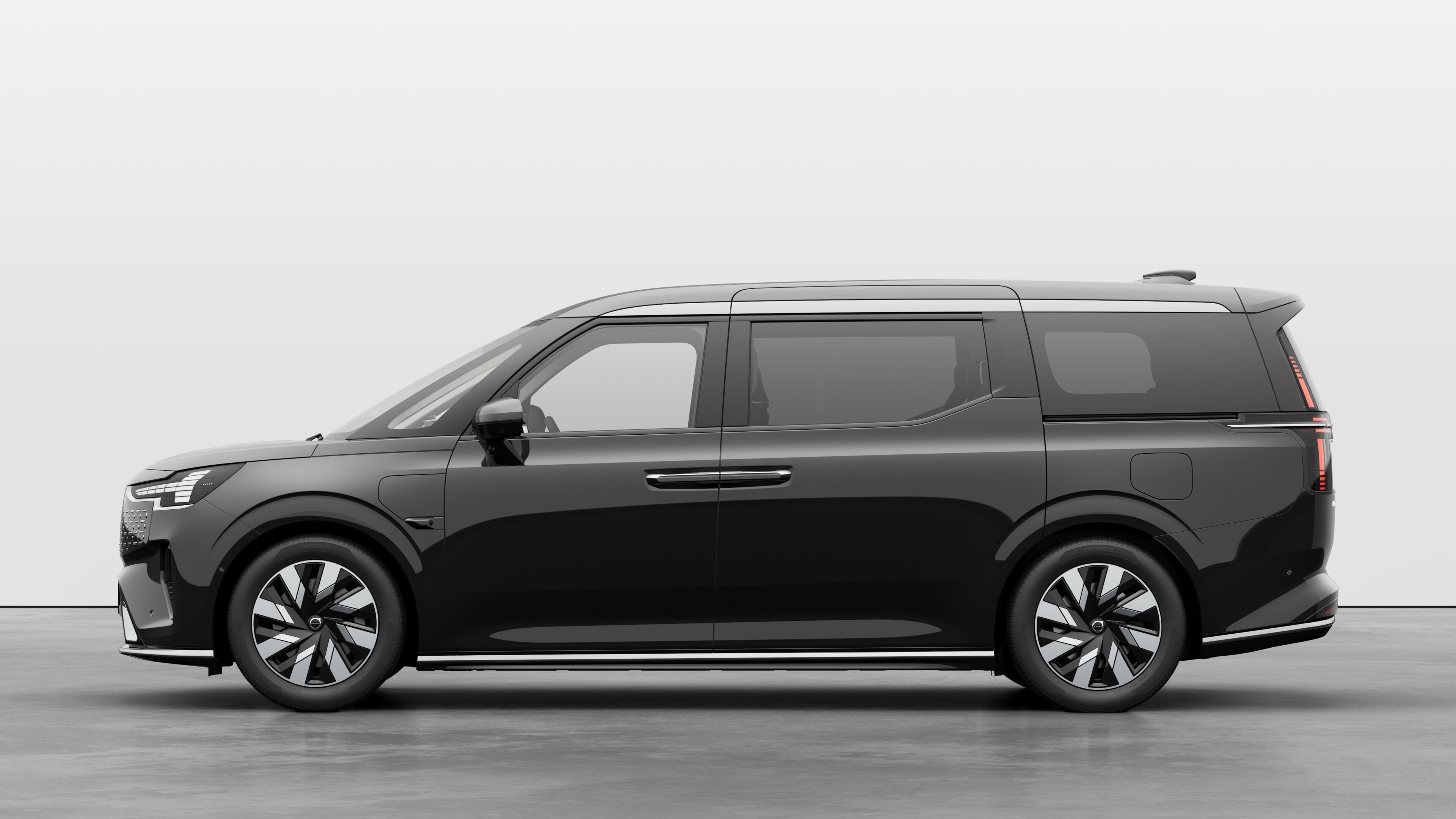 Volvo car in side view against a plain studio background. No additional details or identifiers are present.