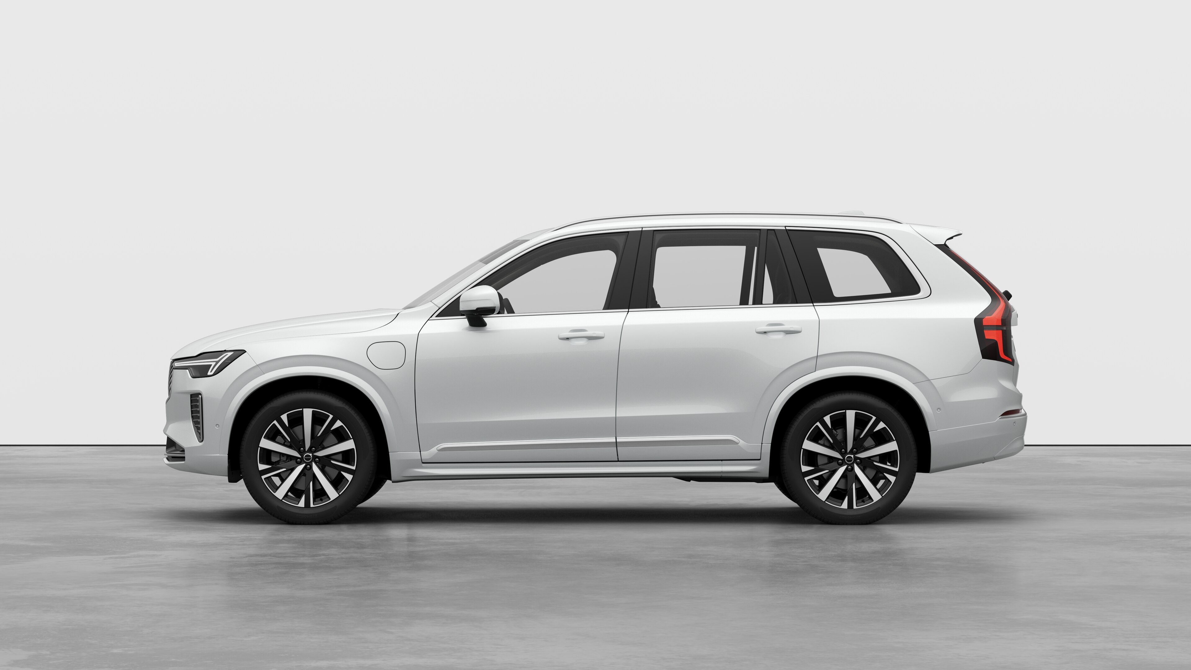 Volvo car in side view against a plain studio background. No additional details or identifiers are present.