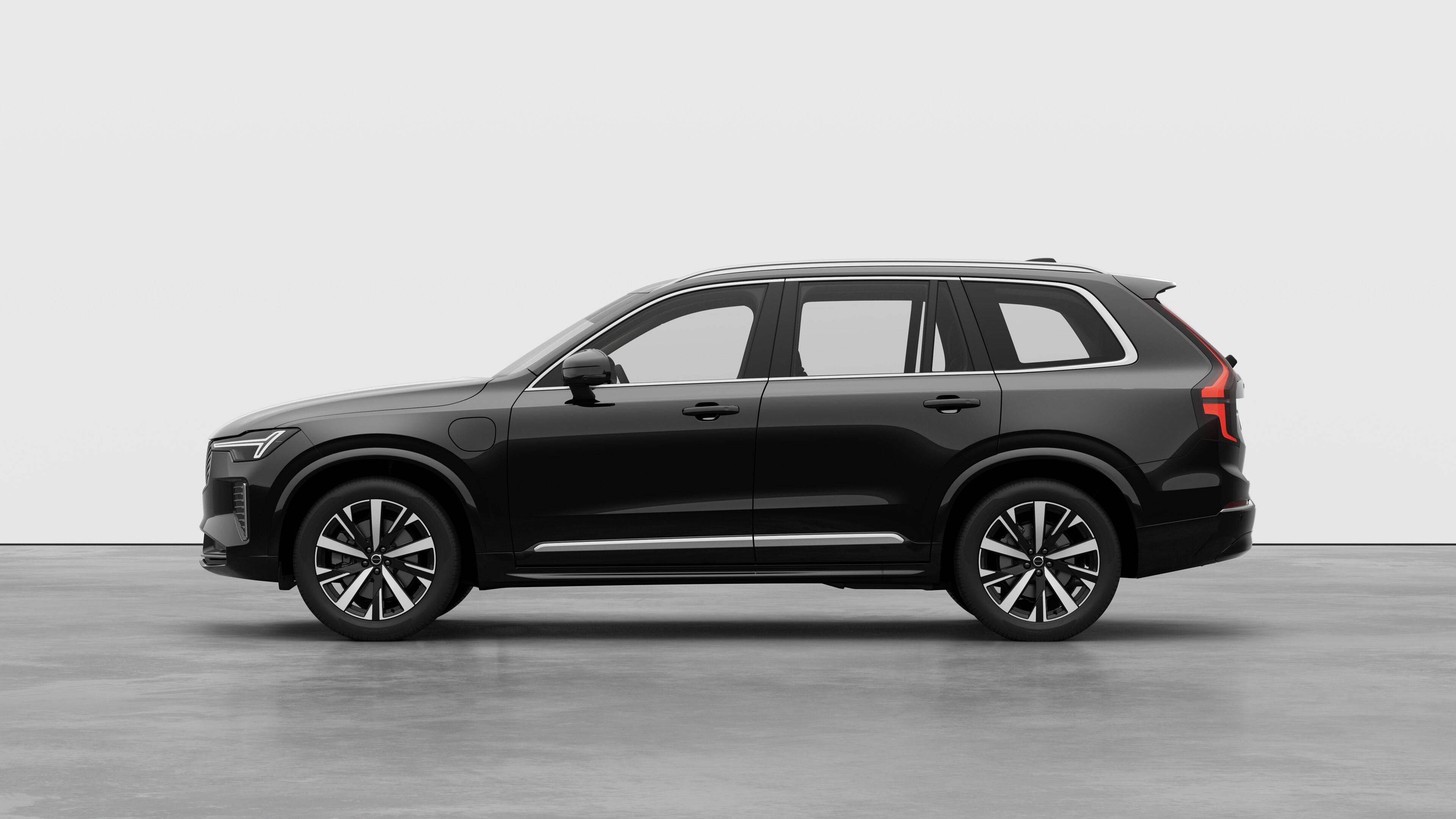 Volvo car in side view against a plain studio background. No additional details or identifiers are present.