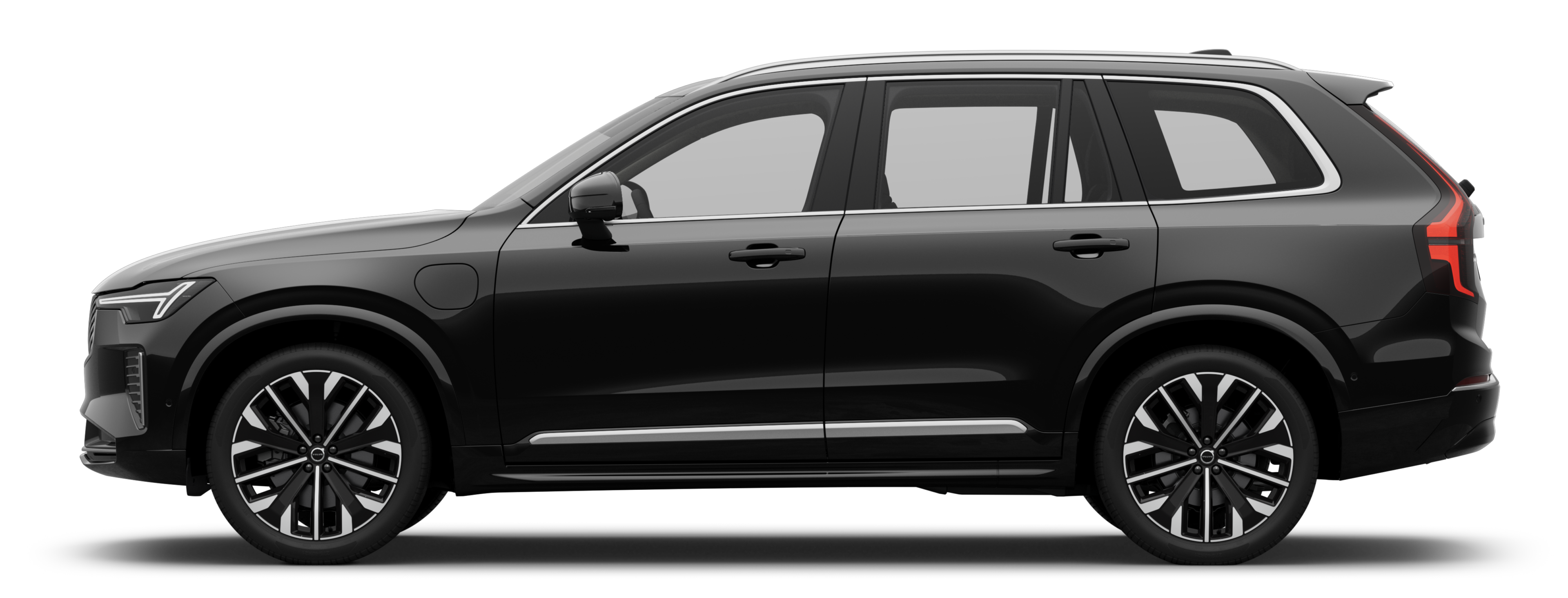 Vista lateral de un XC90 Híbrido recargable