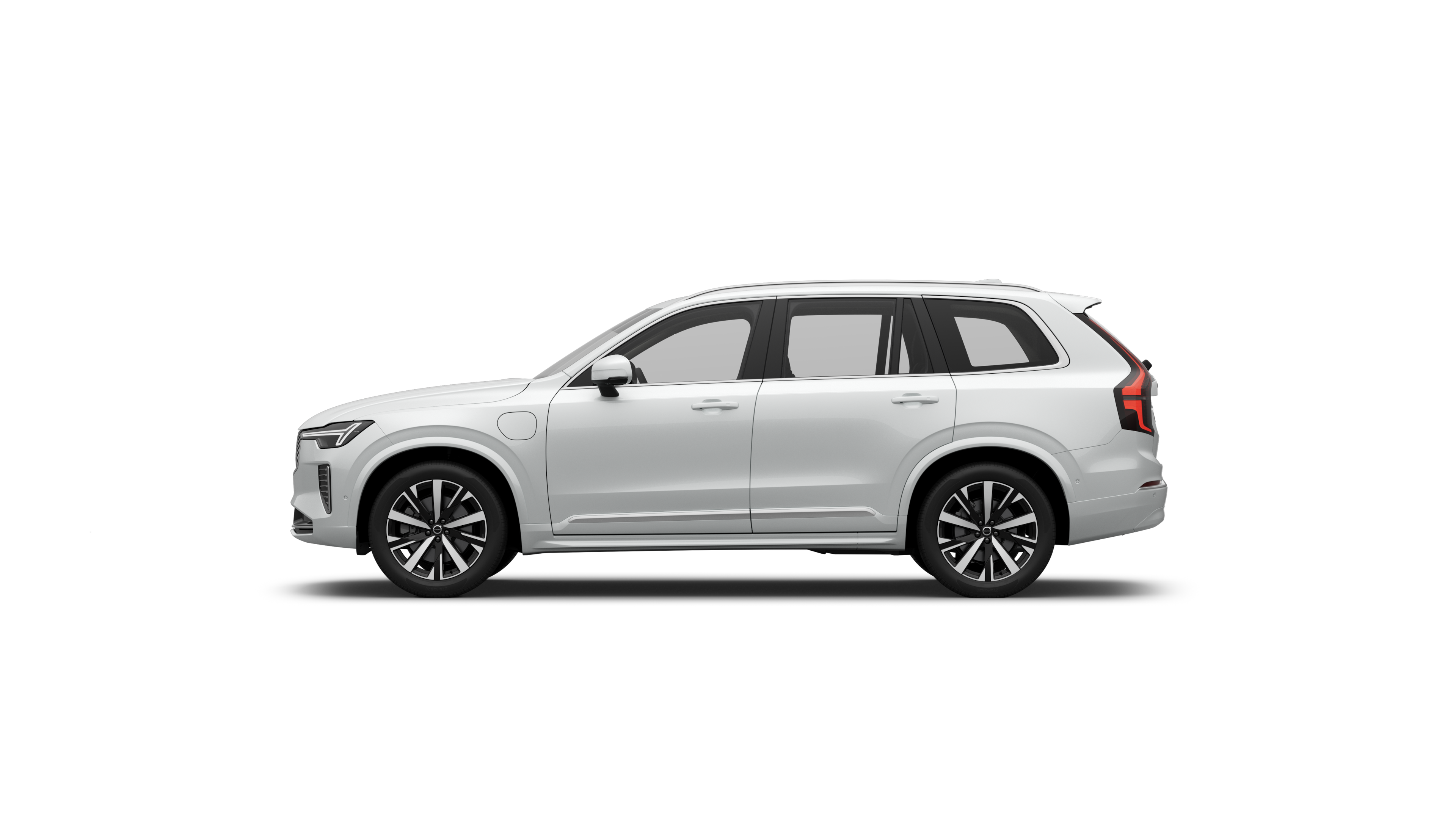 มุมมองด้านข้างของ XC90 ปลั๊กอินไฮบริด