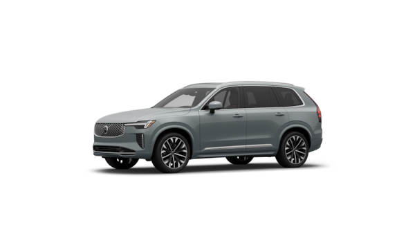 Volvo car exterior three-quarter view in a plain studio background.