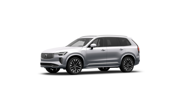 A Volvo külseje háromnegyed nézet egy egyszerű stúdió háttérben.