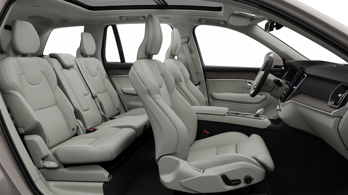 Volvo XC90 Plug In Hybrid Bright Nappa Leder met ventilatie Blond-Charcoal/Blond