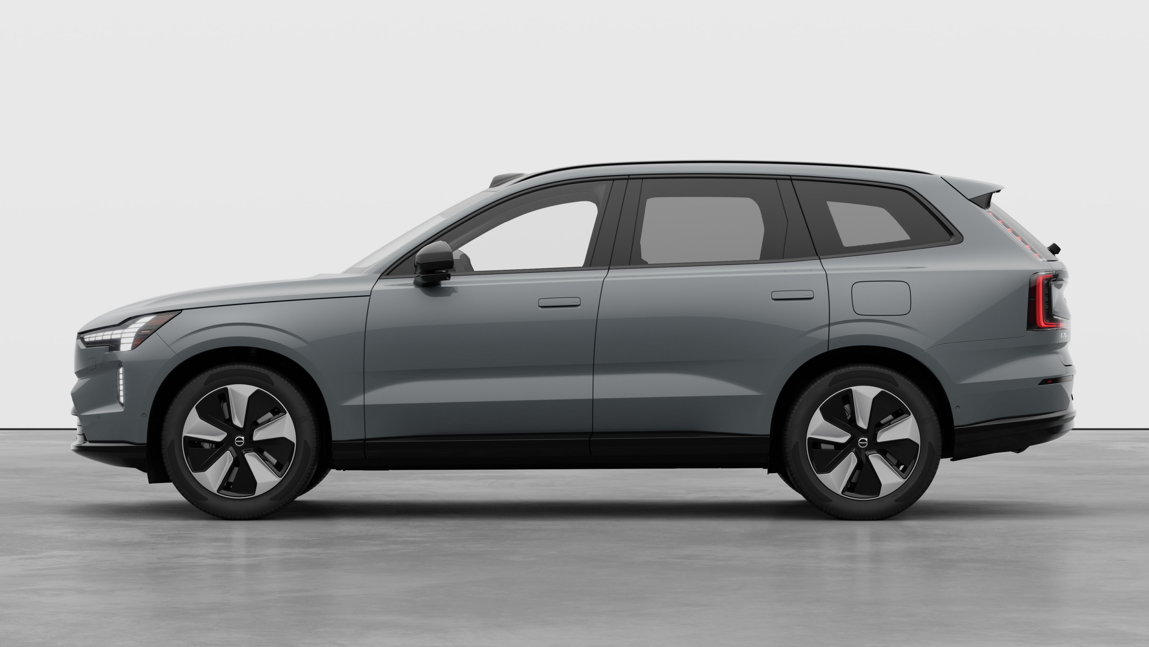 Volvo car in side view against a plain studio background. No additional details or identifiers are present.