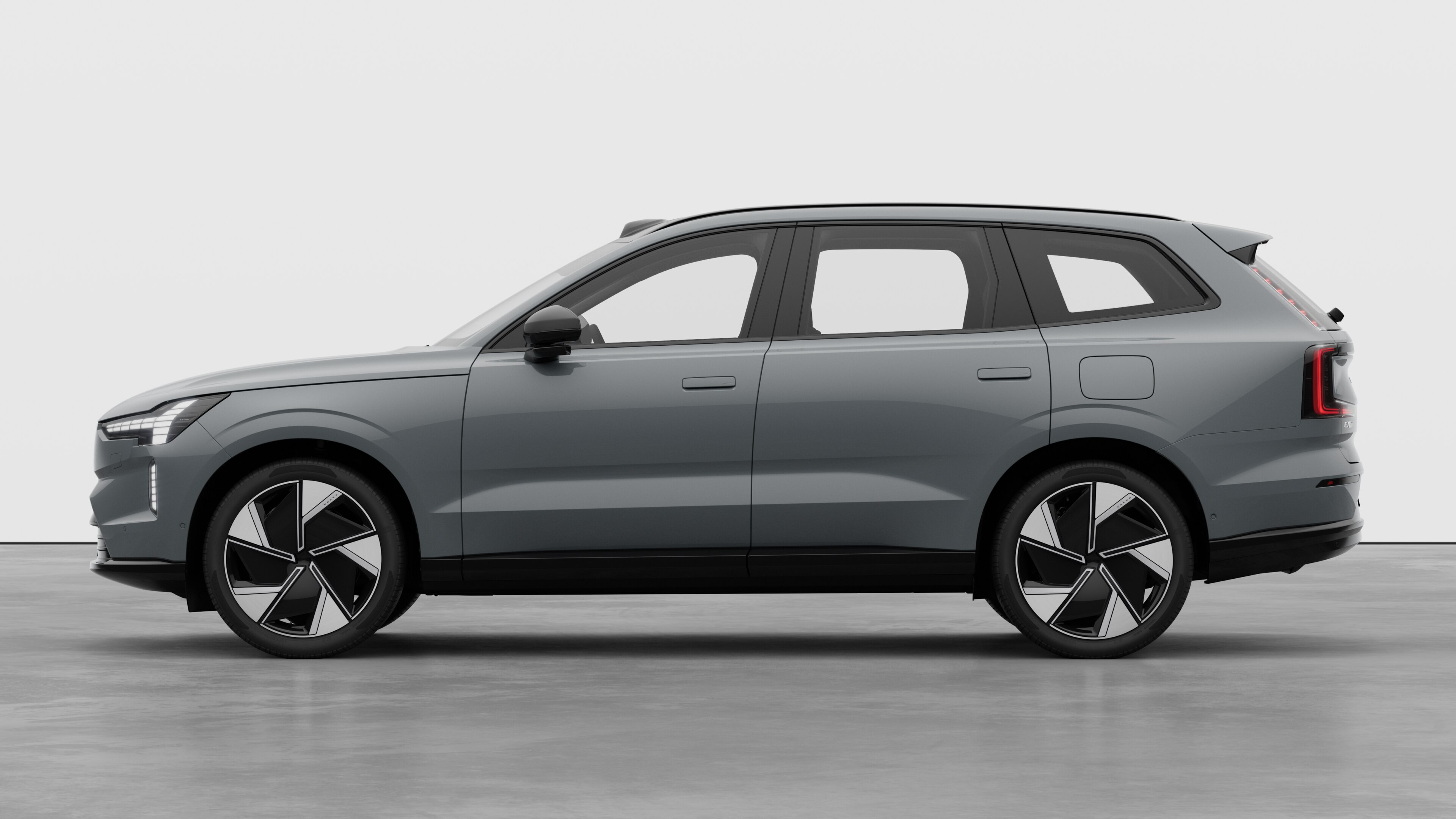 Volvo car in side view against a plain studio background. No additional details or identifiers are present.