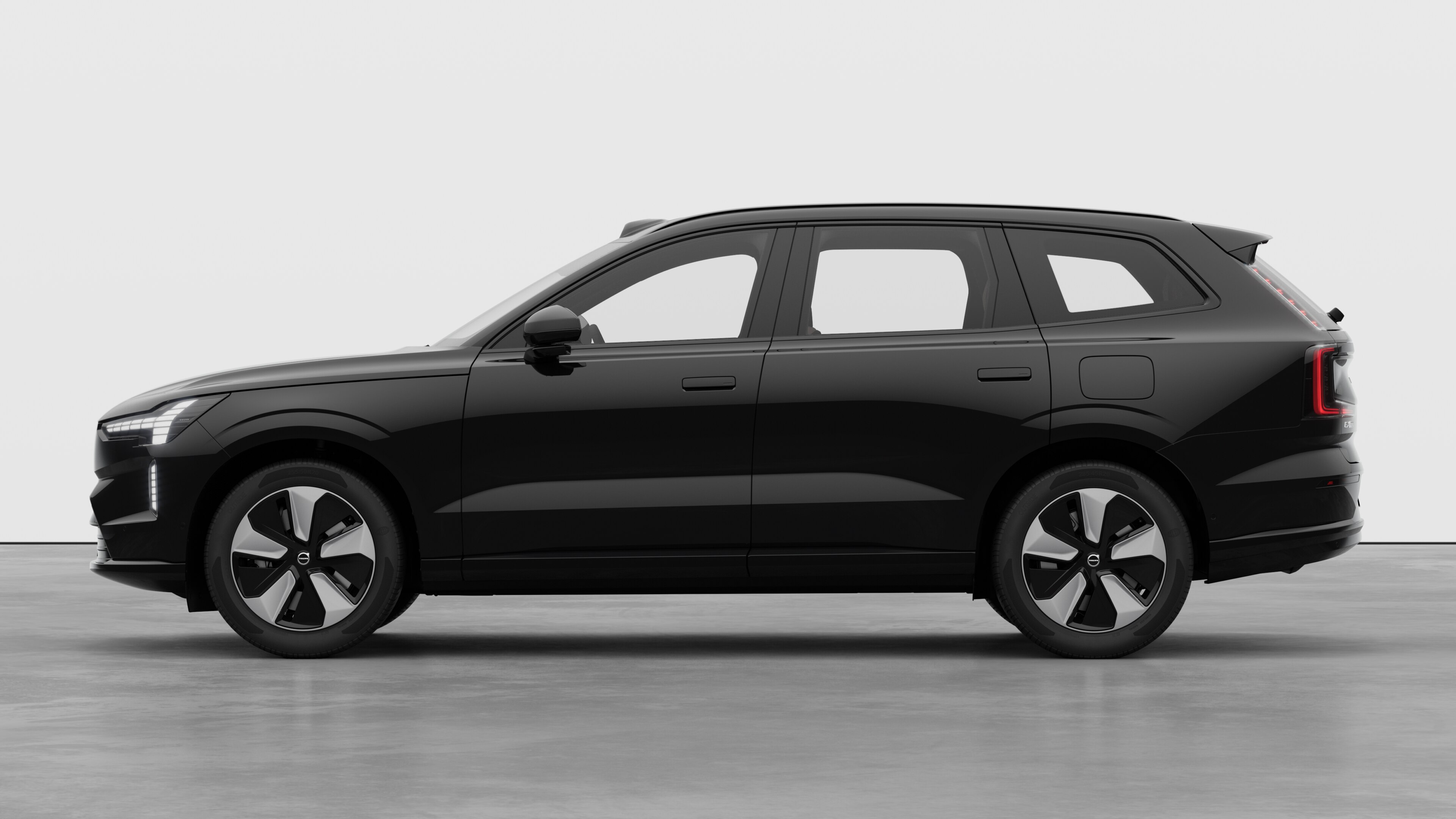 Volvo car in side view against a plain studio background. No additional details or identifiers are present.