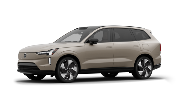 Volvo car exterior in three-quarter view, plain studio background.