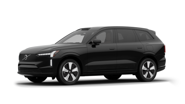 Volvo car exterior in three-quarter view, plain studio background.