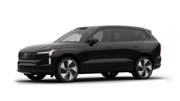 Volvo car exterior in three-quarter view, plain studio background.