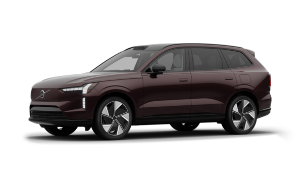 Volvo car exterior in three-quarter view, plain studio background.
