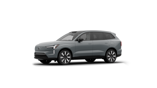 Volvo car exterior three-quarter view in a plain studio background.