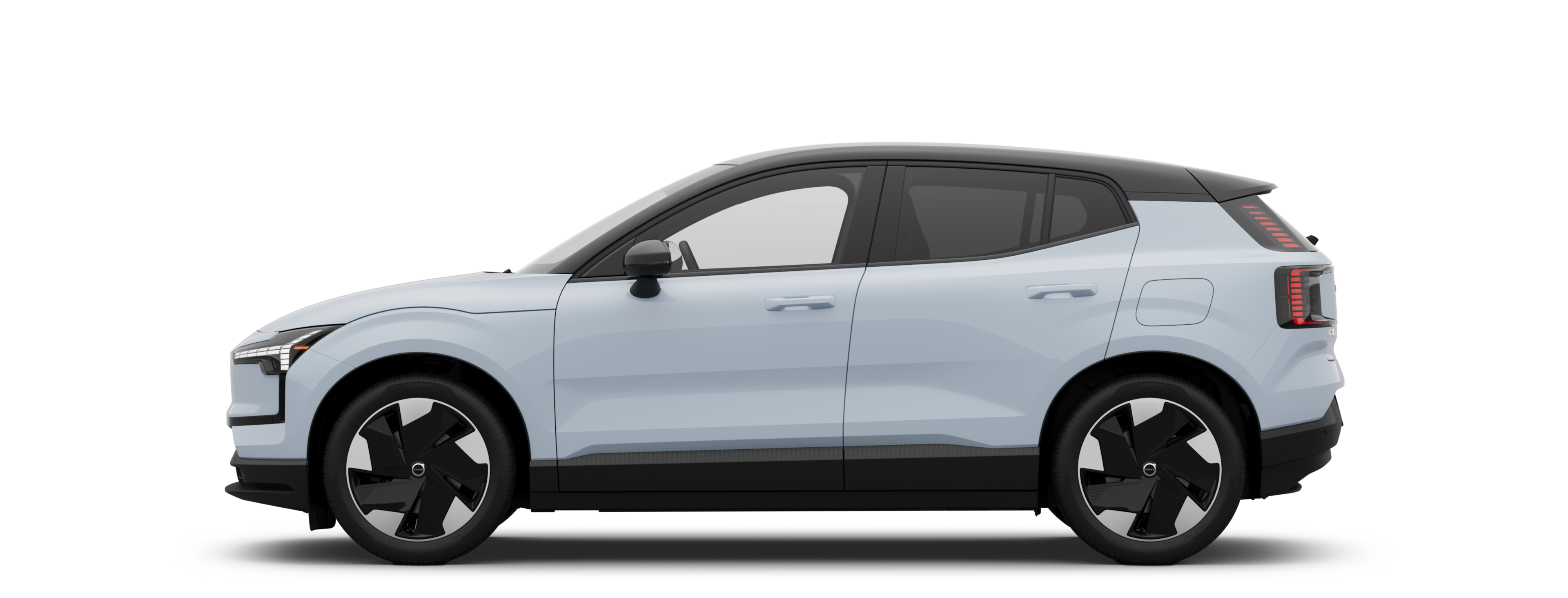 Vista lateral de un EX30 Eléctrico