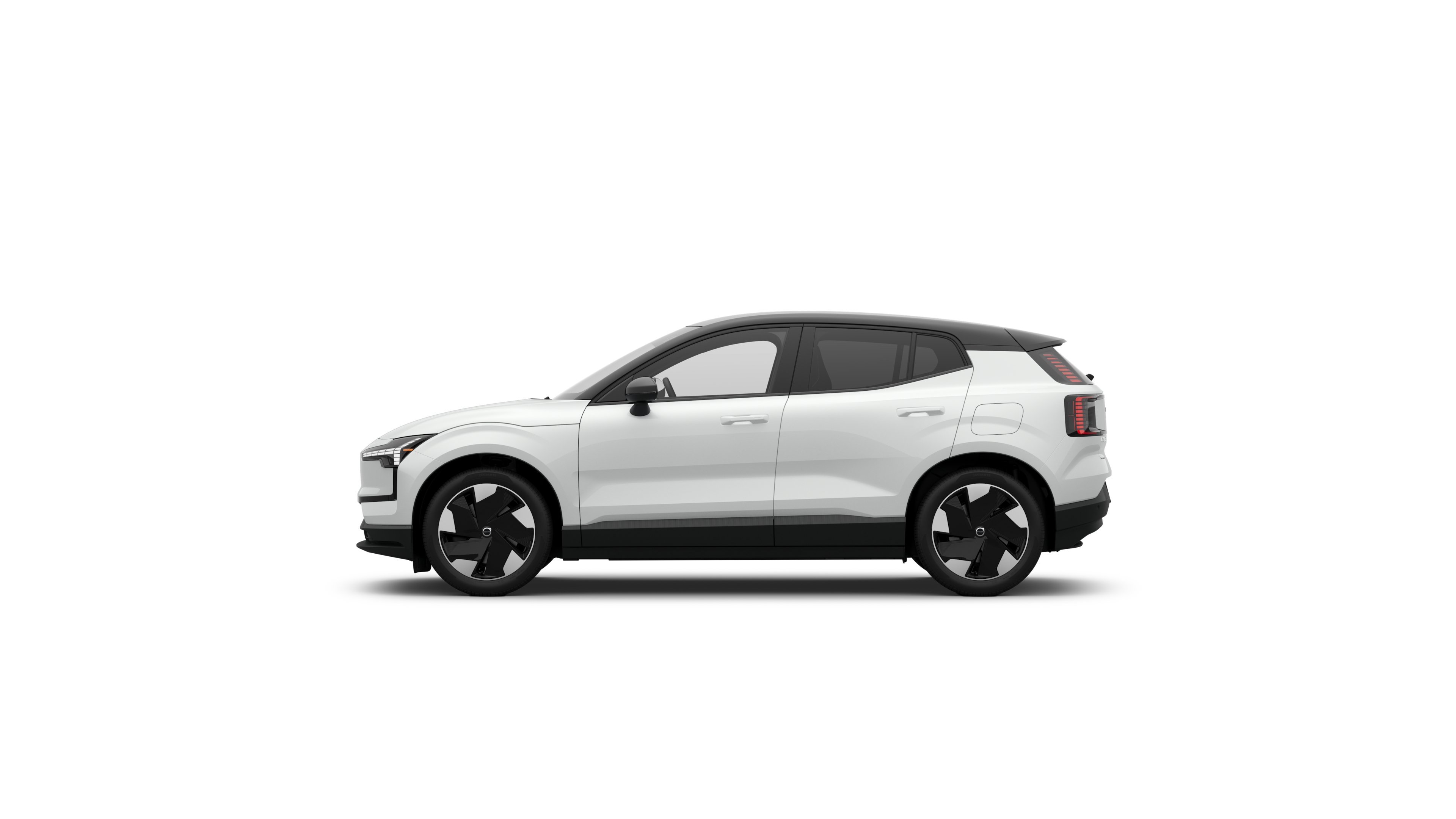 A sideview of a EX30 Fully electric