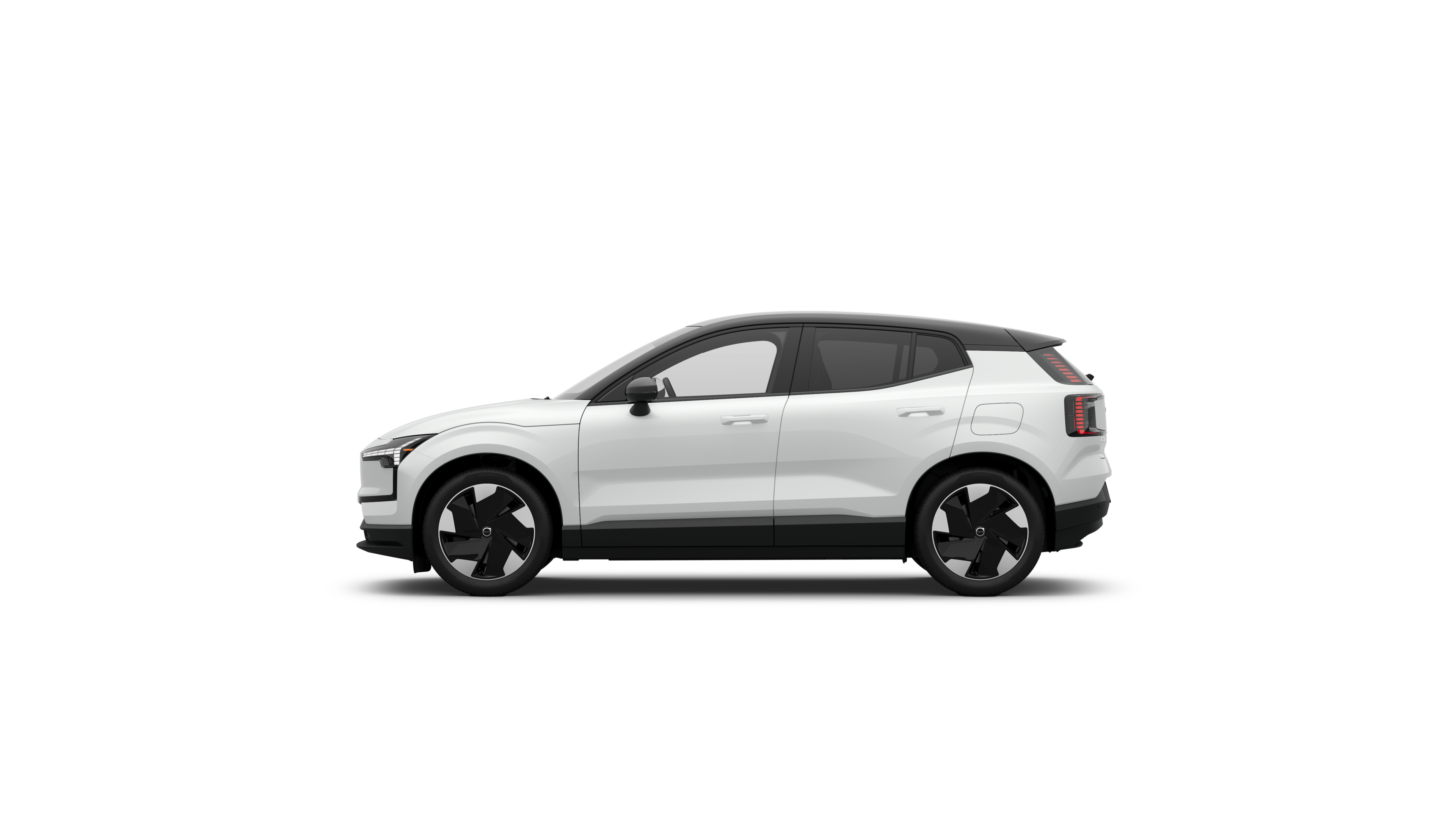 A sideview of a EX30 Fully electric