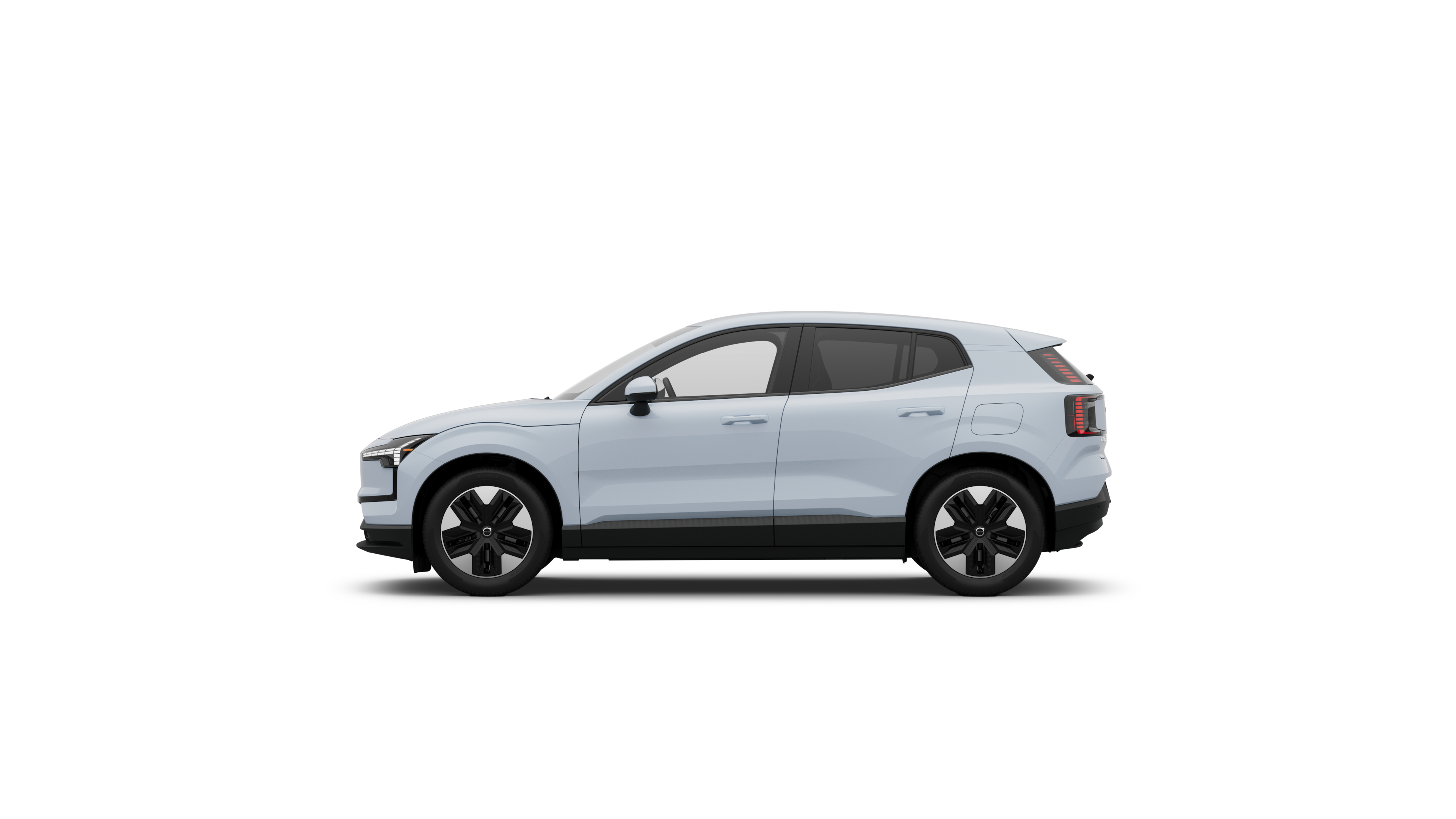 A sideview of a EX30 Fully electric