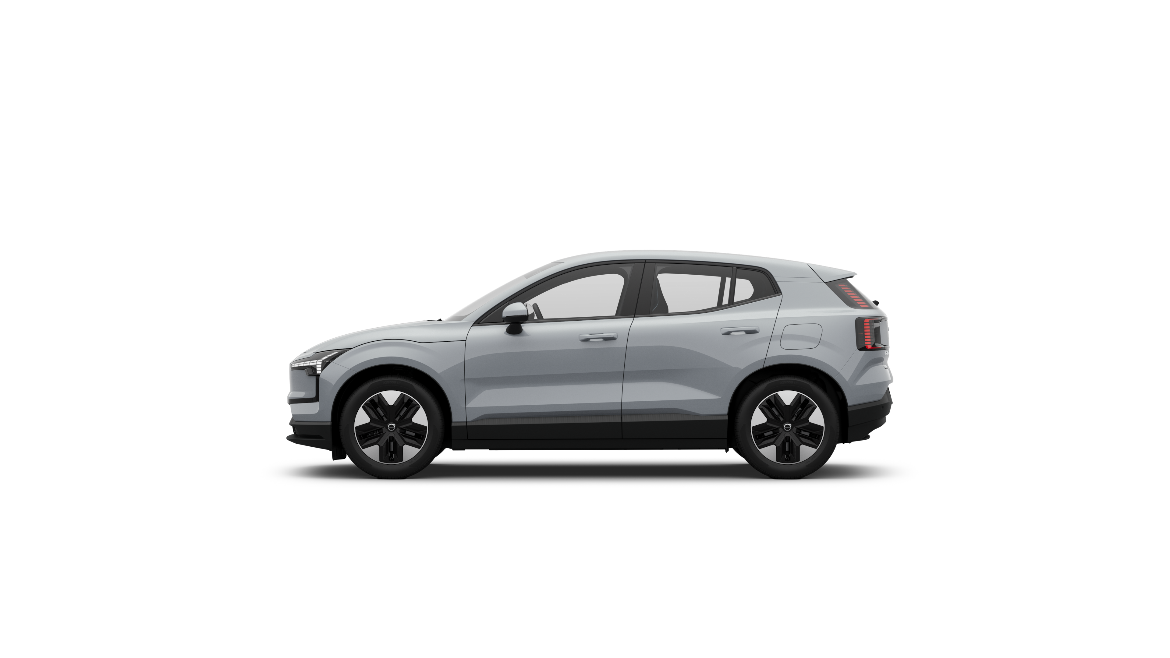 Uma vista lateral de um EX30 Elétrico