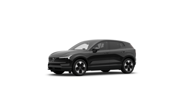 Volvo-auton kolmen neljänneksen näkymä ulkopuolelta tavallisella studiotaustalla.