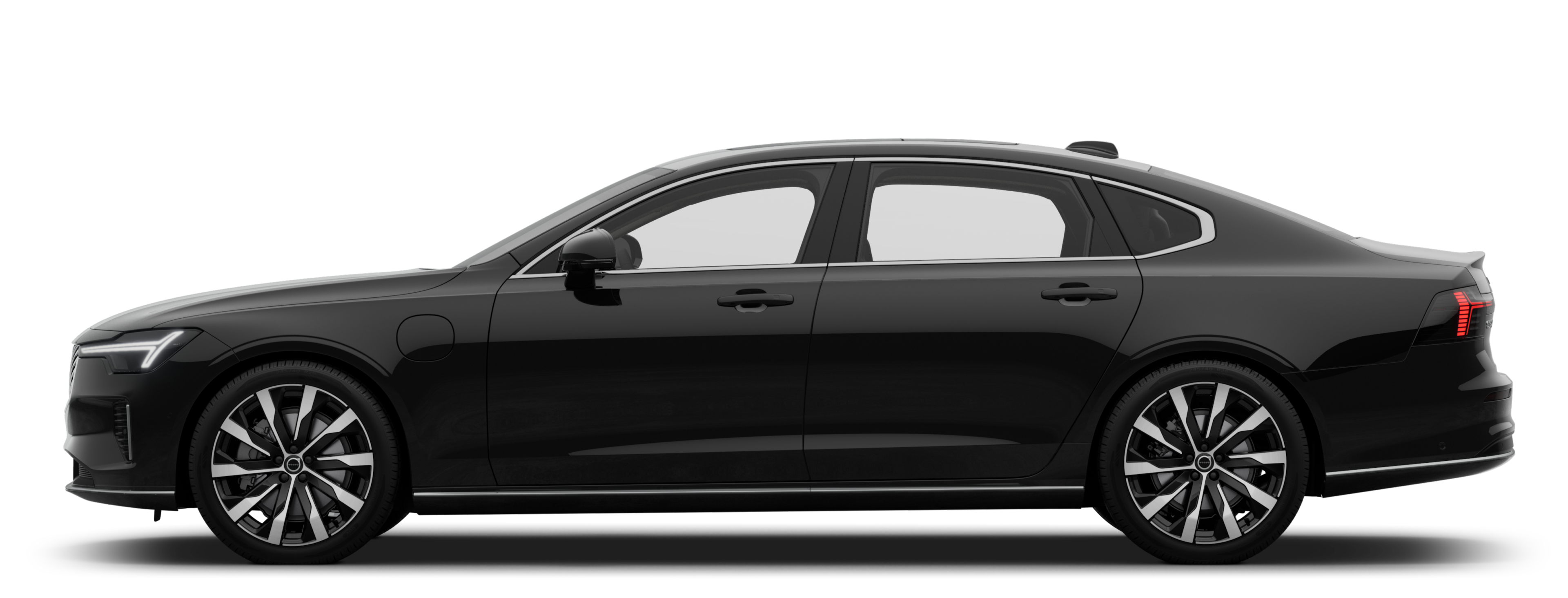 A sideview of a S90 Plug-in hybrid