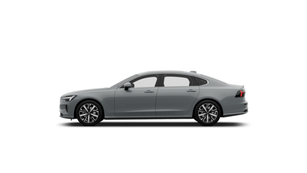 Volvo car side view in plain studio background.