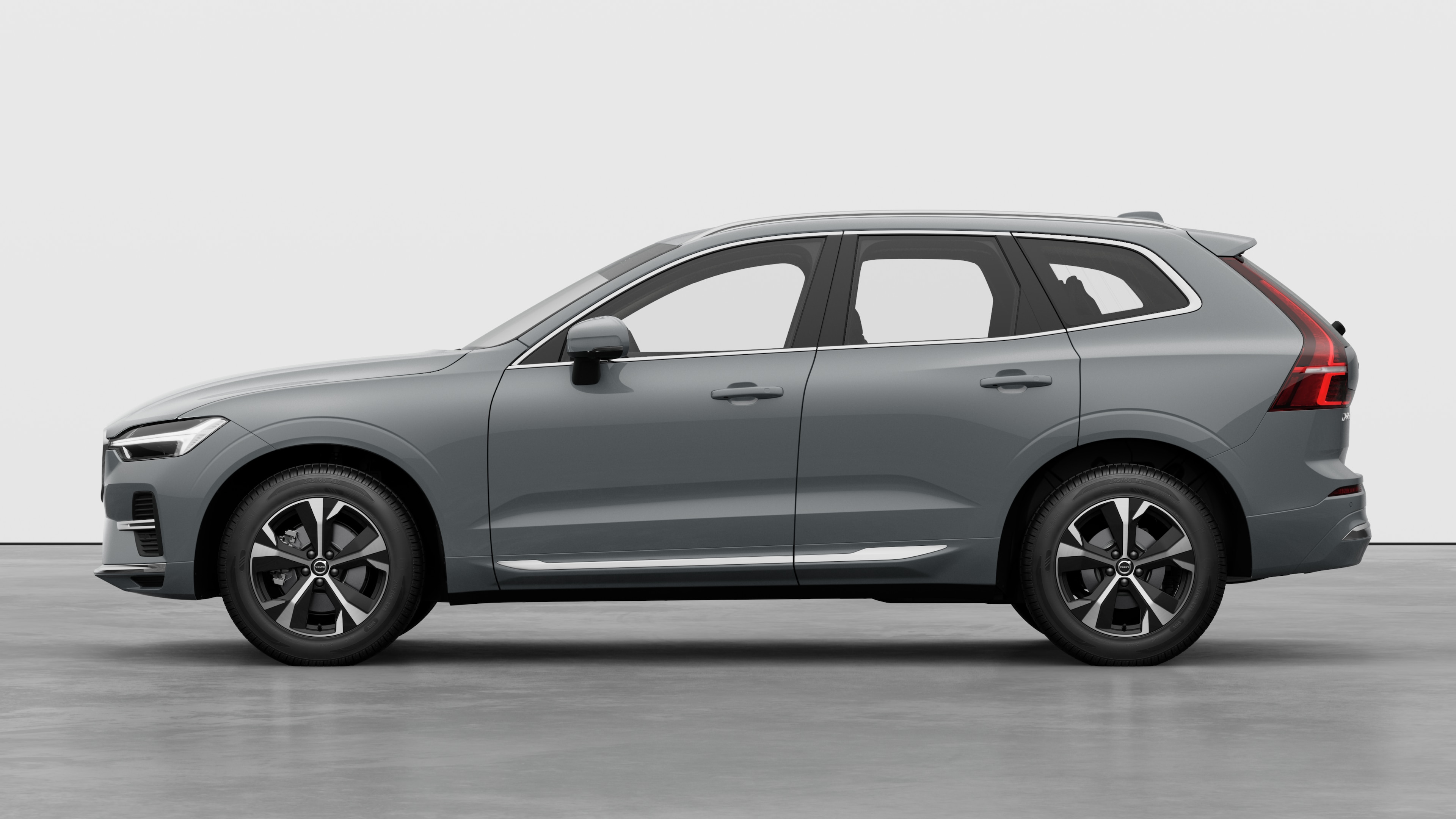 Volvo car in side view against a plain studio background. No additional details or identifiers are present.
