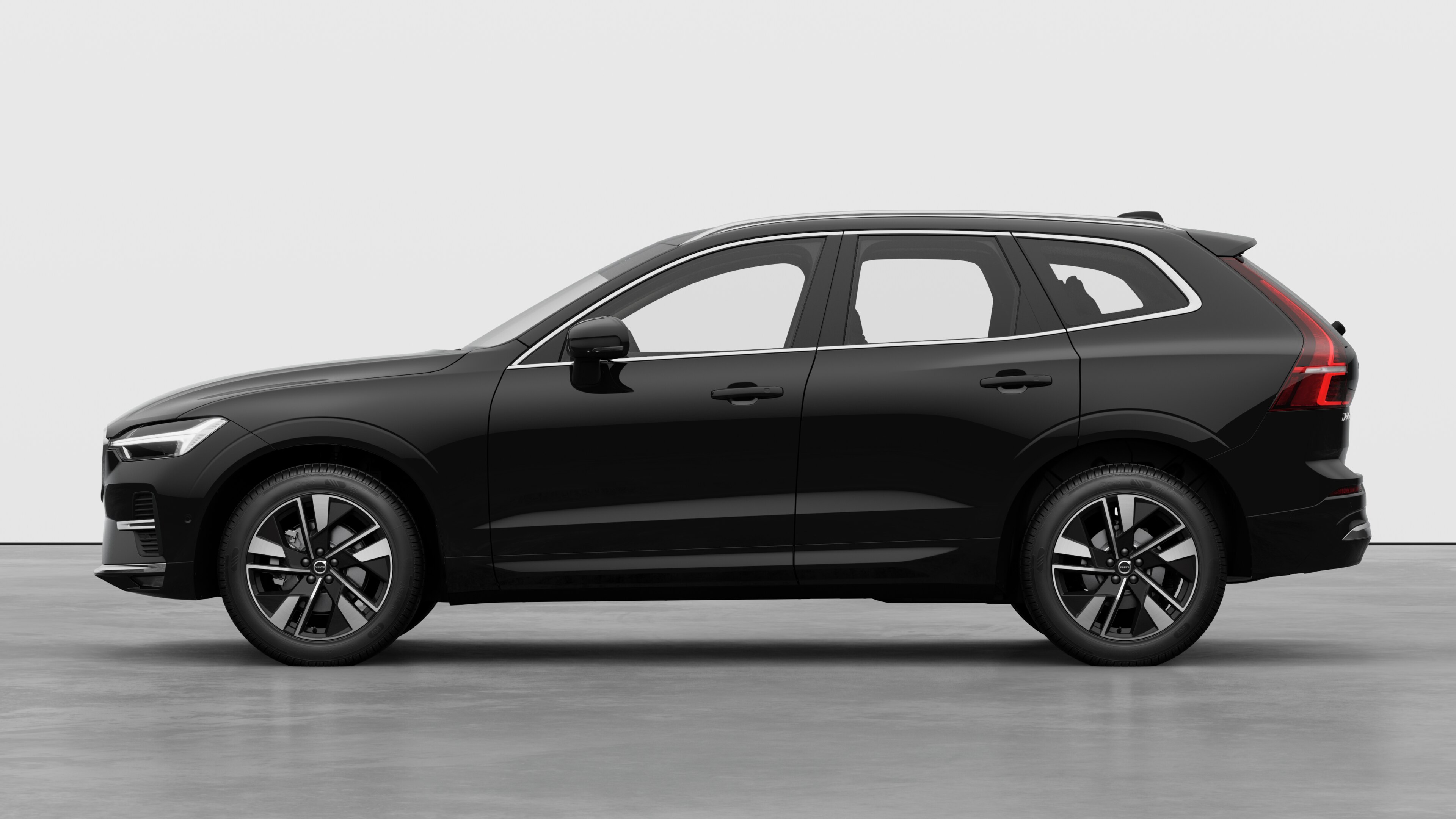 Volvo car in side view against a plain studio background. No additional details or identifiers are present.