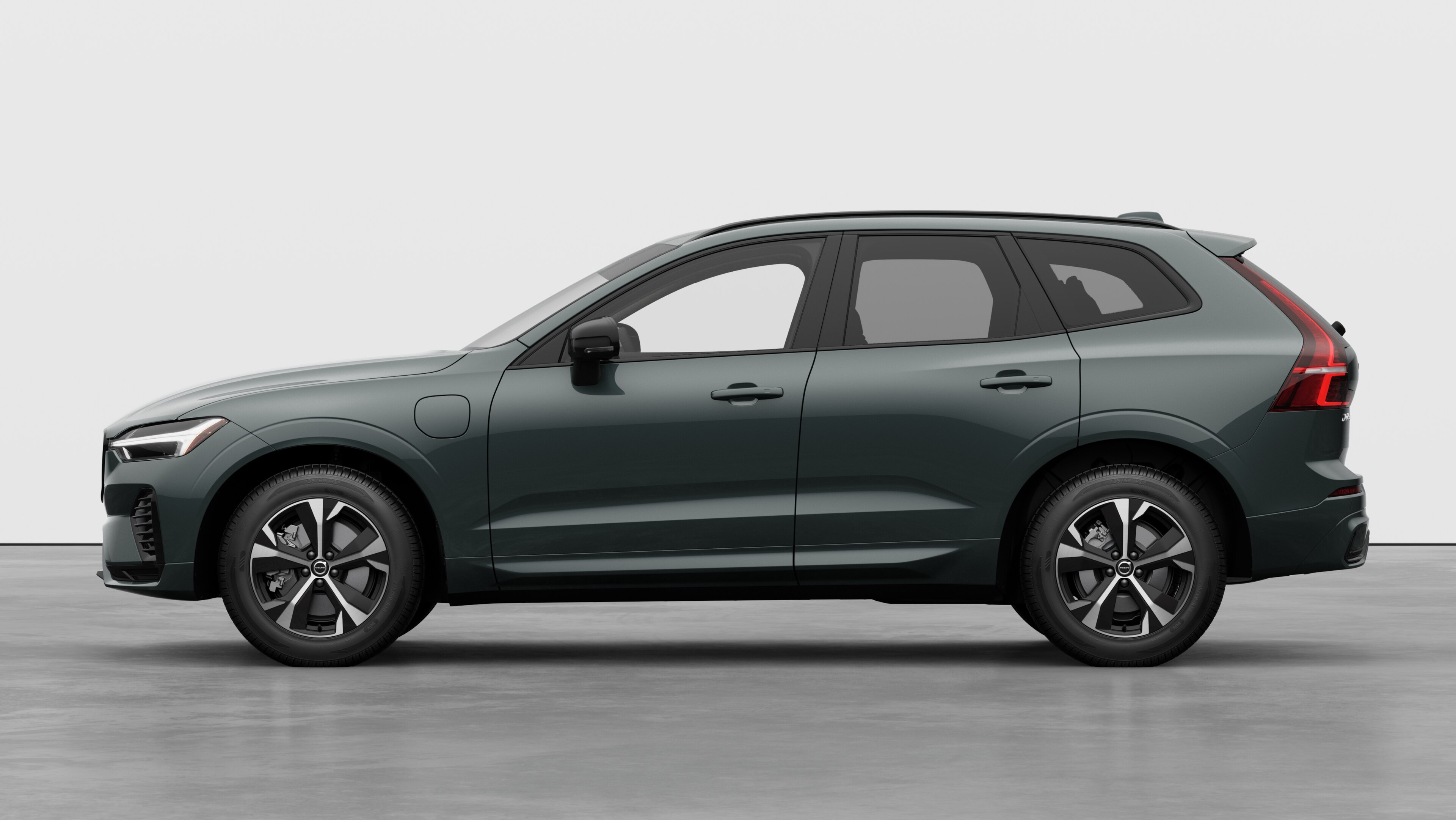 Volvo car in side view against a plain studio background. No additional details or identifiers are present.