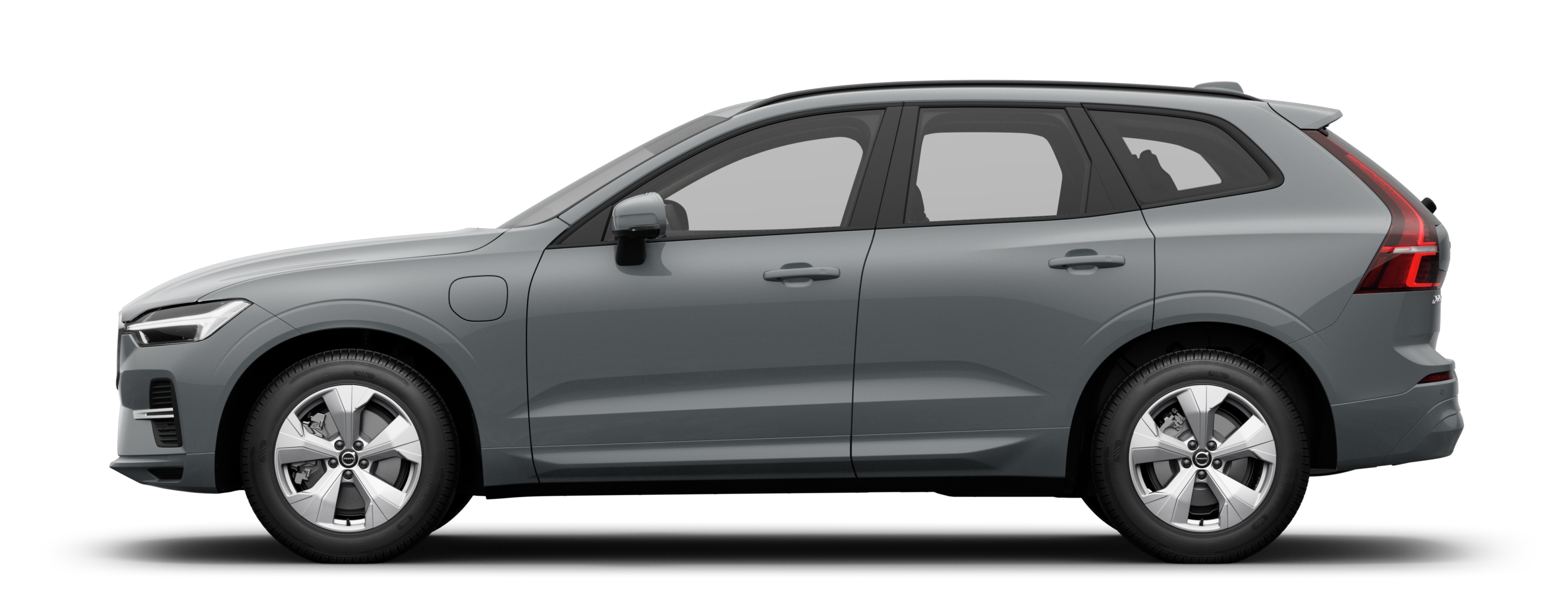 Vista laterale di una XC60 Plug-in hybrid