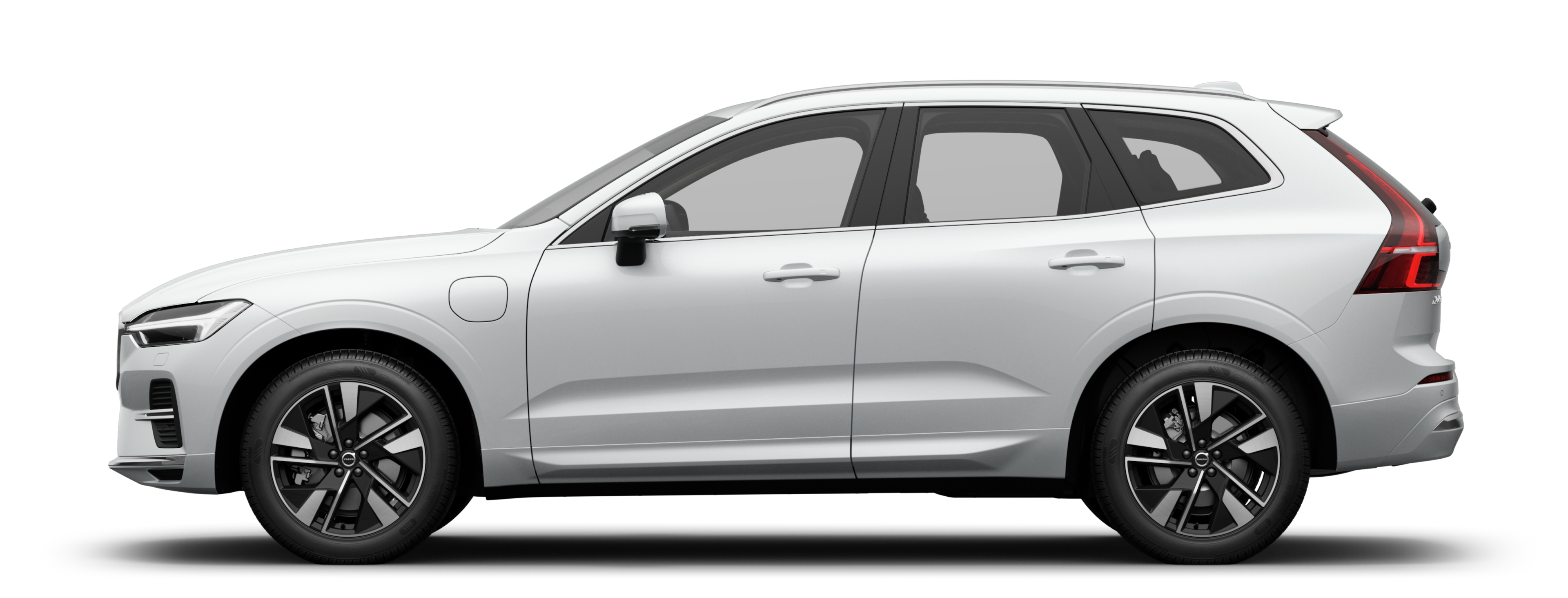 En sidevisning av XC60 Ladbar hybrid