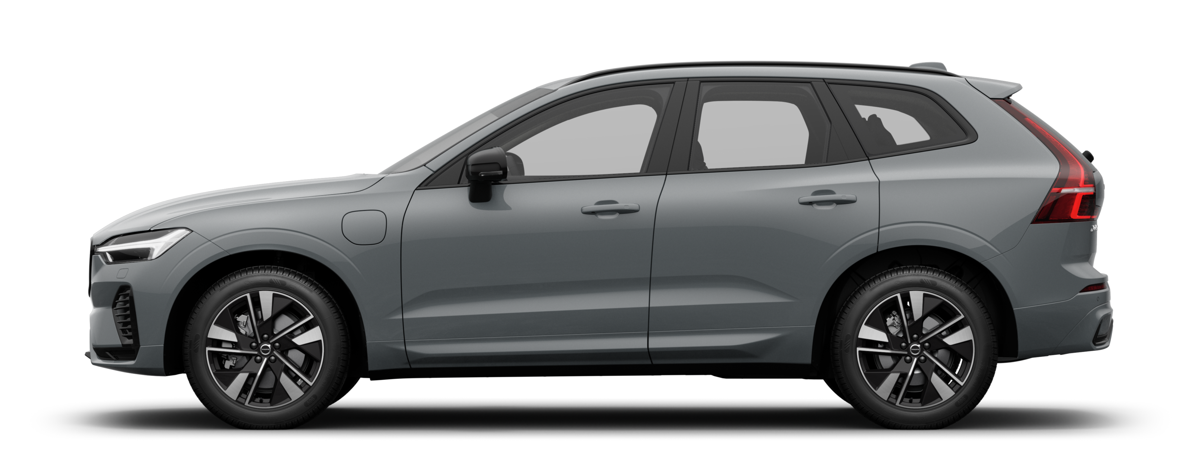 Vue latérale d’un XC60 Hybride rechargeable