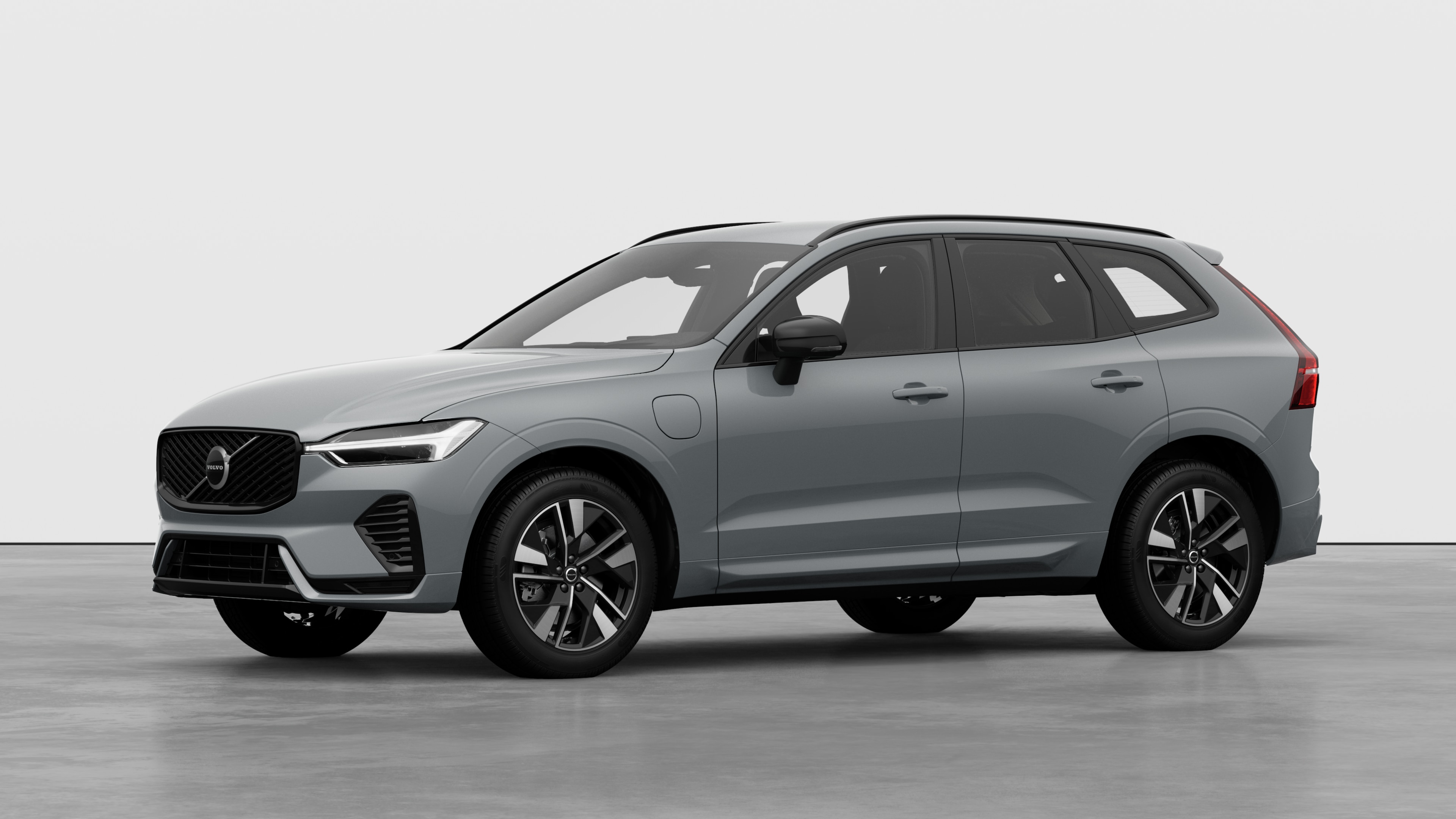 Nadwozie samochodu Volvo w trzech czwartych, zwykłe tło studia