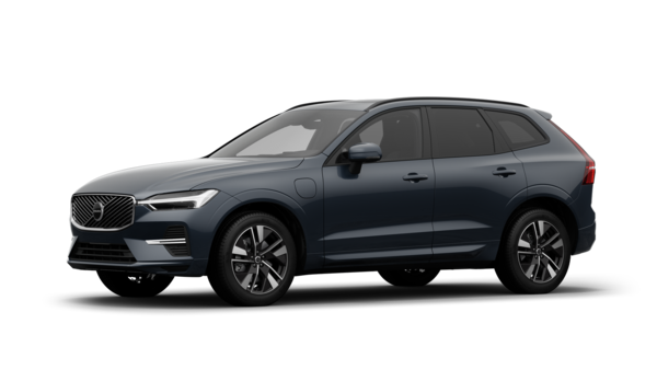 Exterior do automóvel Volvo com vista de três quartos, fundo de estúdio simples.