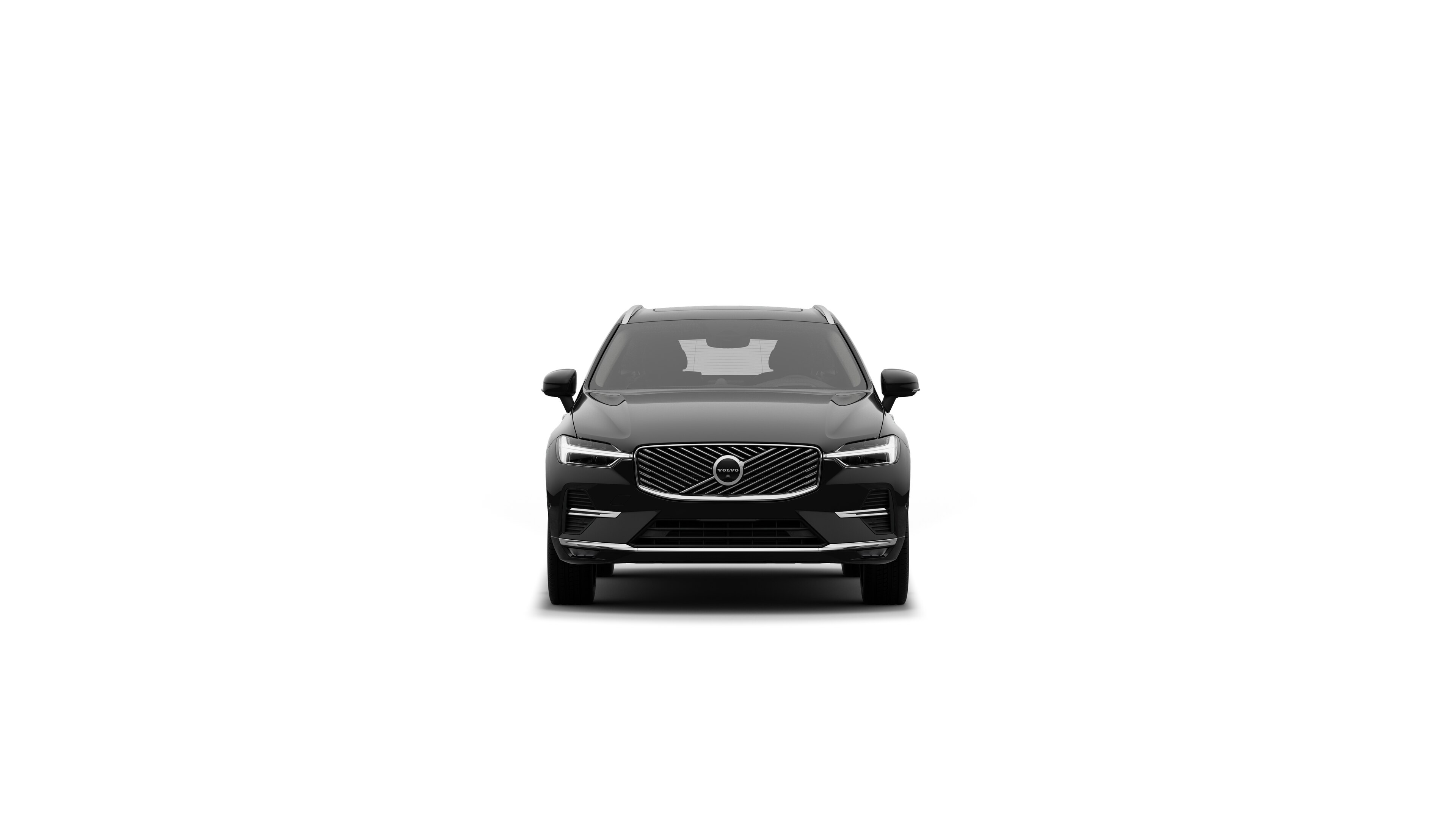 Mặt trước xe Volvo trong nền studio đơn giản.