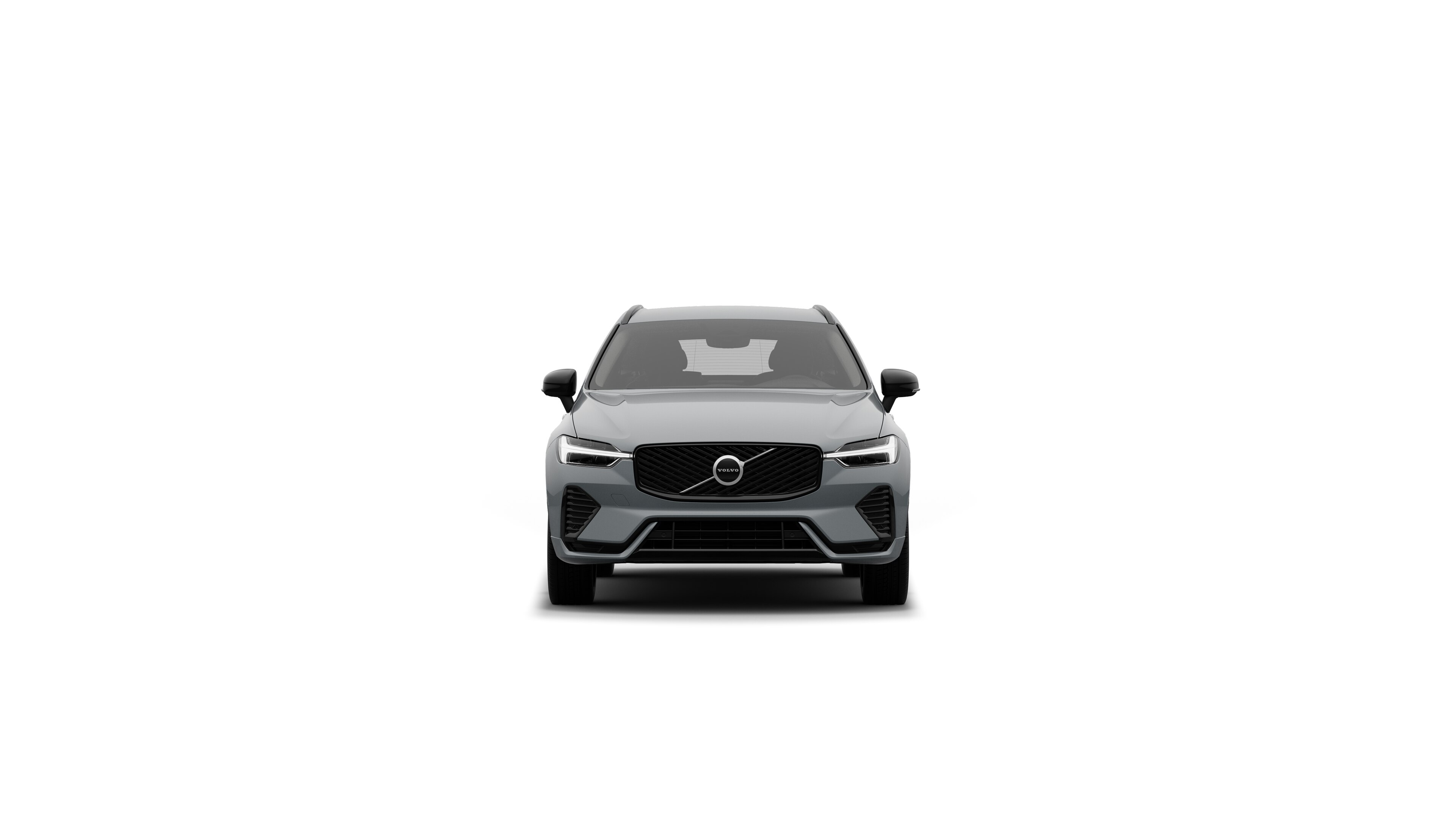 Volvo auto eestvaade tavalisel stuudiotaustal.