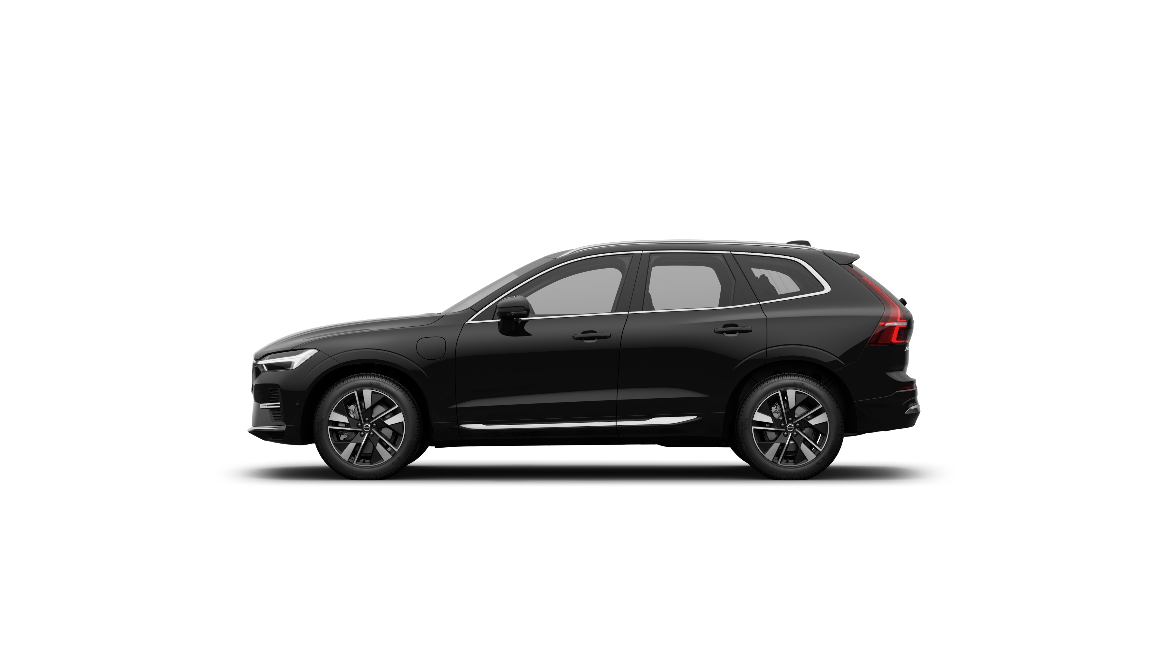 มุมมองด้านข้างของ XC60 ปลั๊กอินไฮบริด