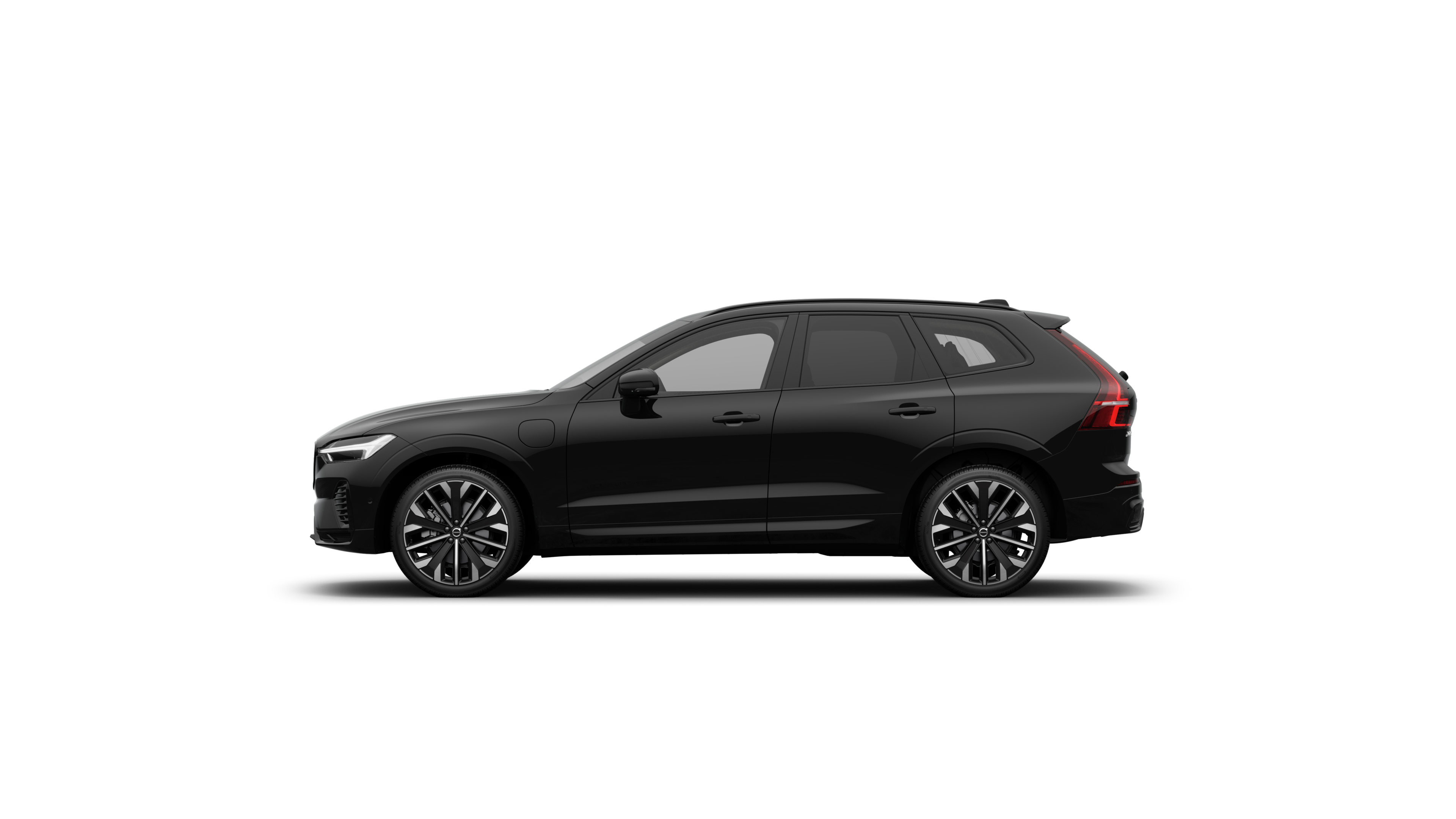 A sideview of a XC60 Plug-in hybrid|#|Mild hybrid