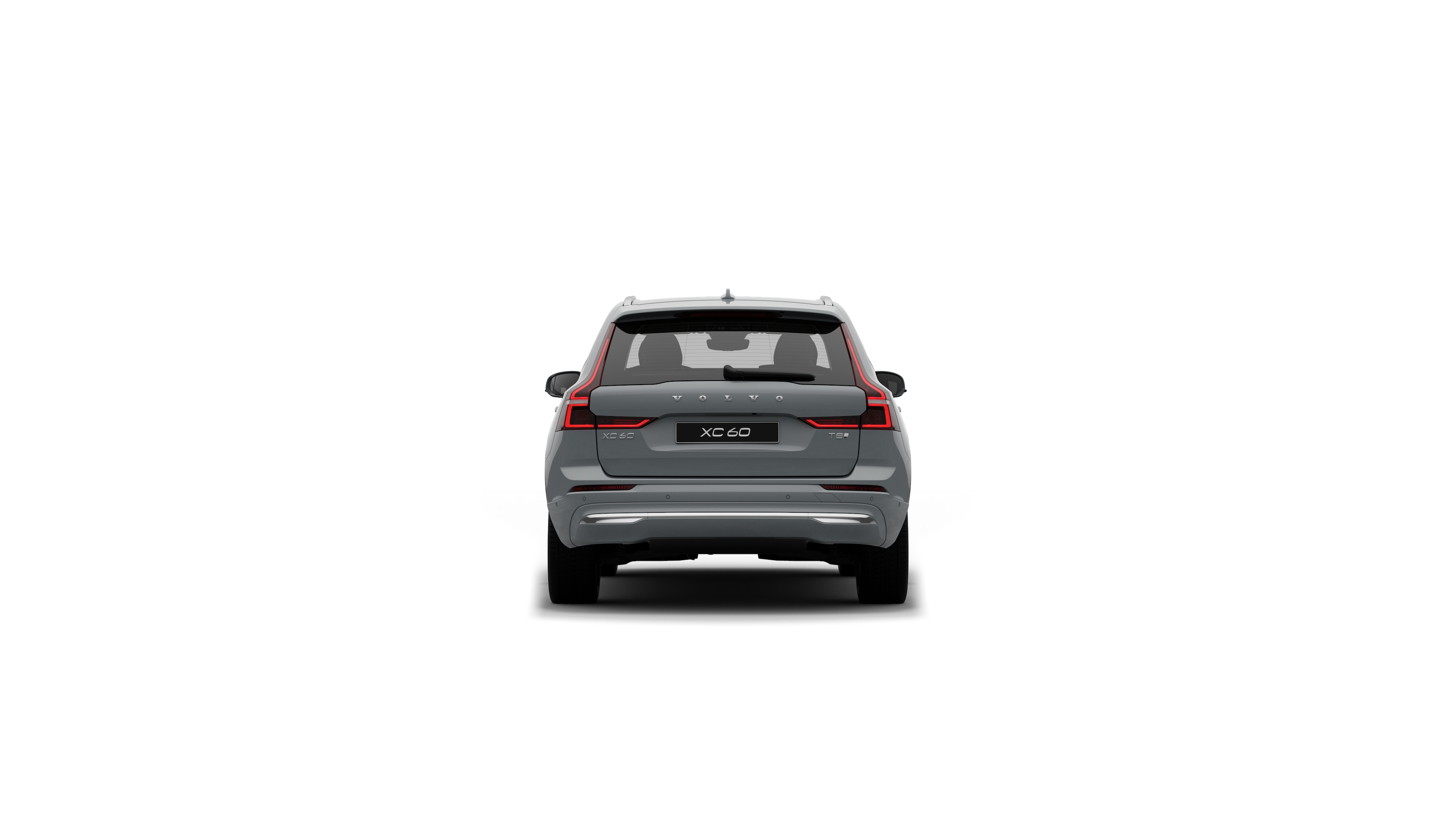 Volvo car rear view in a plain studio background.