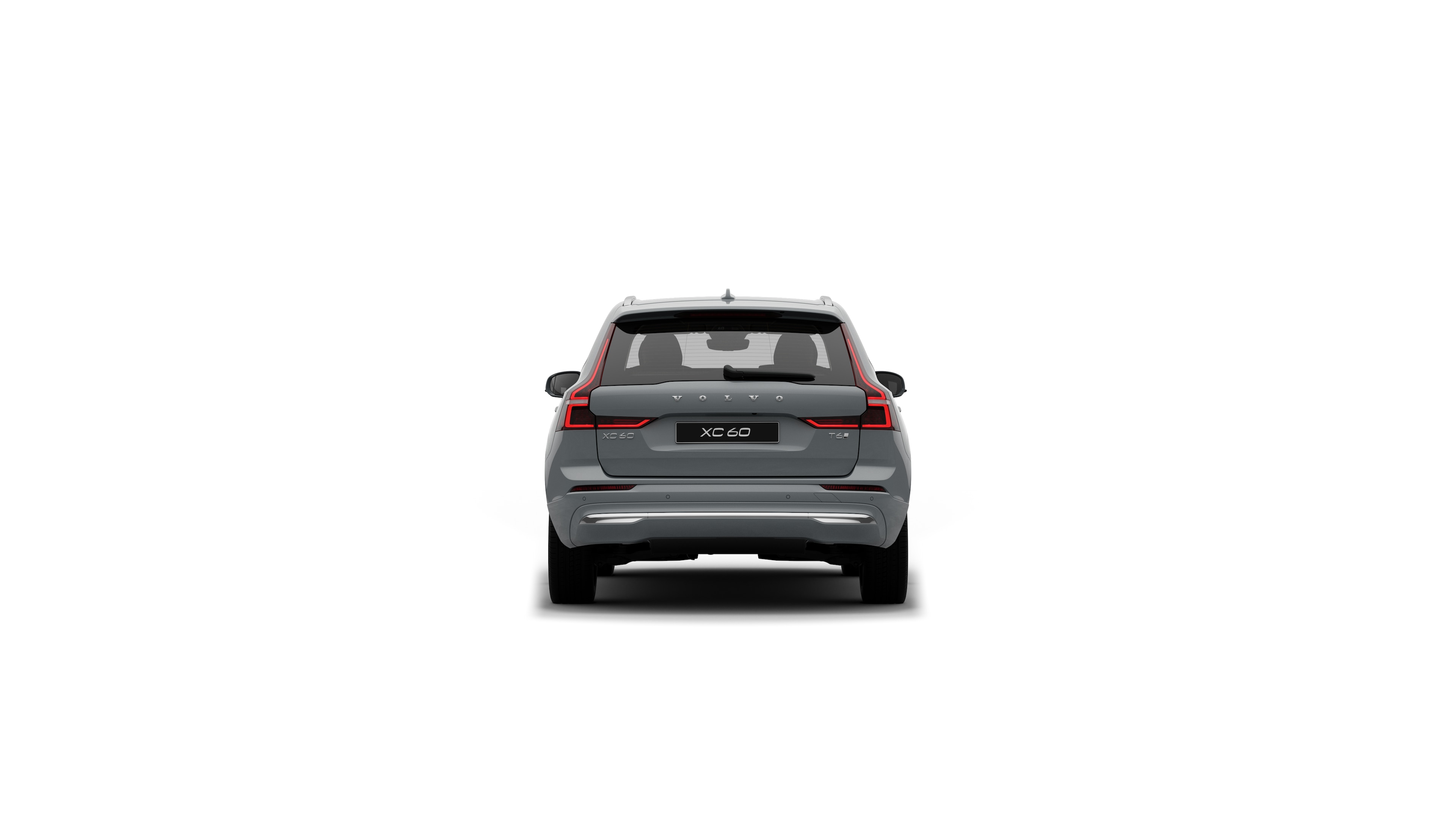 Heckansicht eines Volvo in einem schlichten Studiohintergrund.