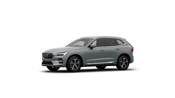 Volvo car exterior three-quarter view in a plain studio background.