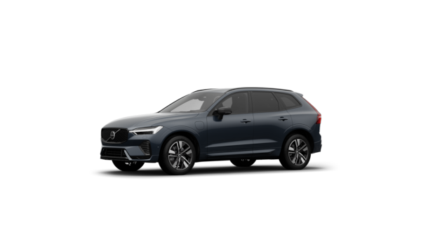 Volvo-auton kolmen neljänneksen näkymä ulkopuolelta tavallisella studiotaustalla.