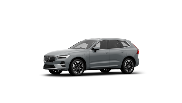 Volvo car exterior three-quarter view in a plain studio background.