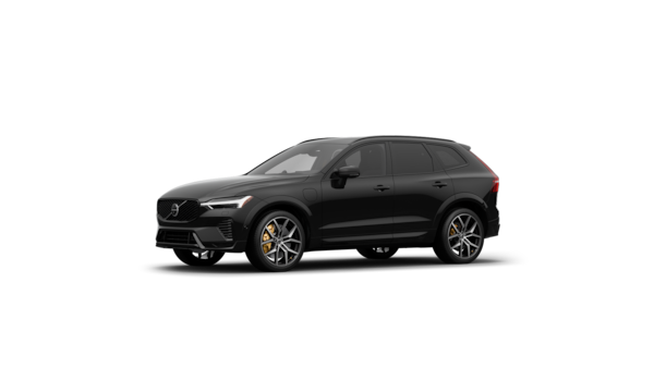 Volvo car exterior three-quarter view in a plain studio background.