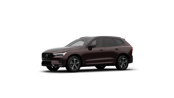 Volvo car exterior three-quarter view in a plain studio background.